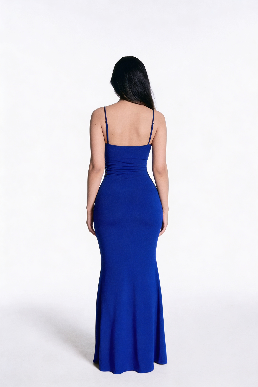 Zoya | Cobalt Blue Cowl Neck Bodycon Maxi Dress
